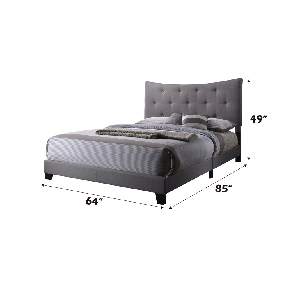 ACME Venacha Gray Fabric Queen Bed Model 26360Q