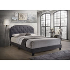 ACME Tradilla Gray Fabric Queen Bed Model 26370Q