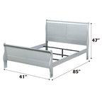 ACME Louis Philippe Platinum Twin Bed Model 26740T