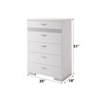 ACME Naima II White High Gloss Chest Model 26776