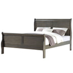 ACME Louis Philippe Dark Gray Eastern King Bed Model 26787EK