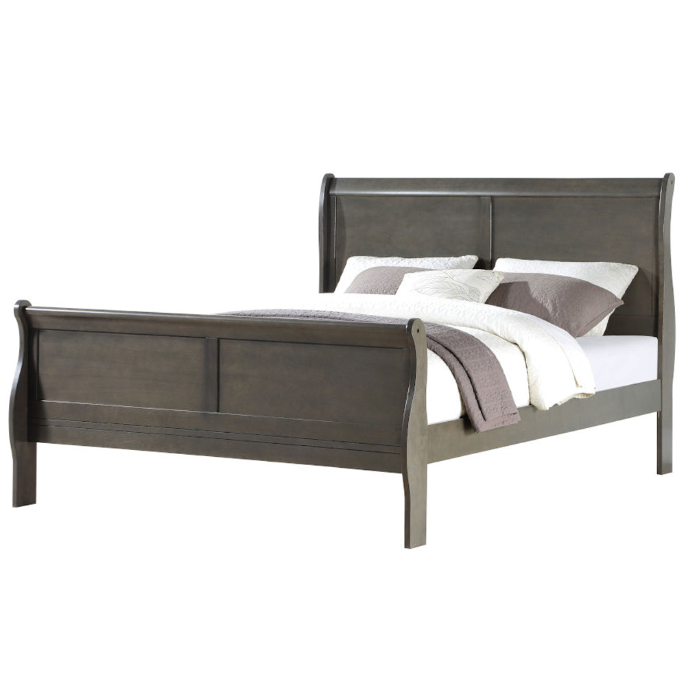 ACME Louis Philippe Dark Gray Eastern King Bed Model 26787EK