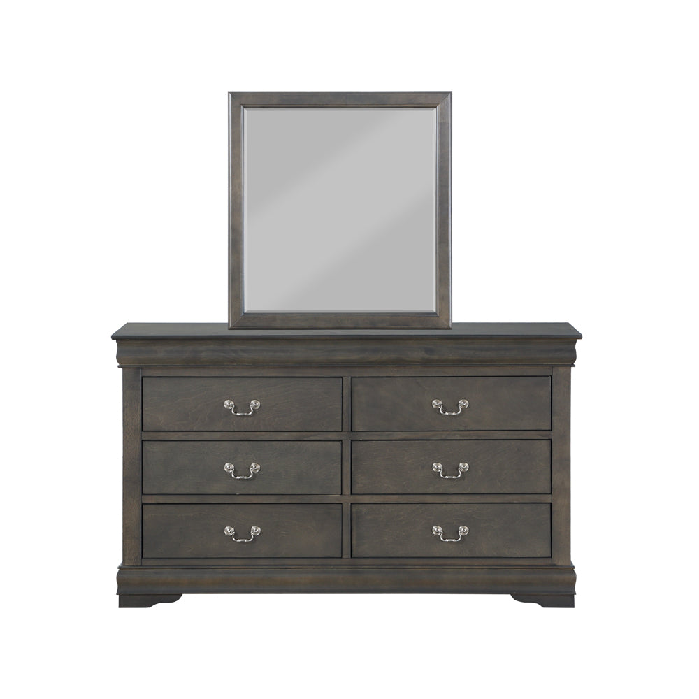 ACME Louis Philippe Dark Gray Mirror Model 26794