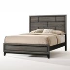 ACME Valdemar Weathered Gray Eastern King Bed Model 27047EK