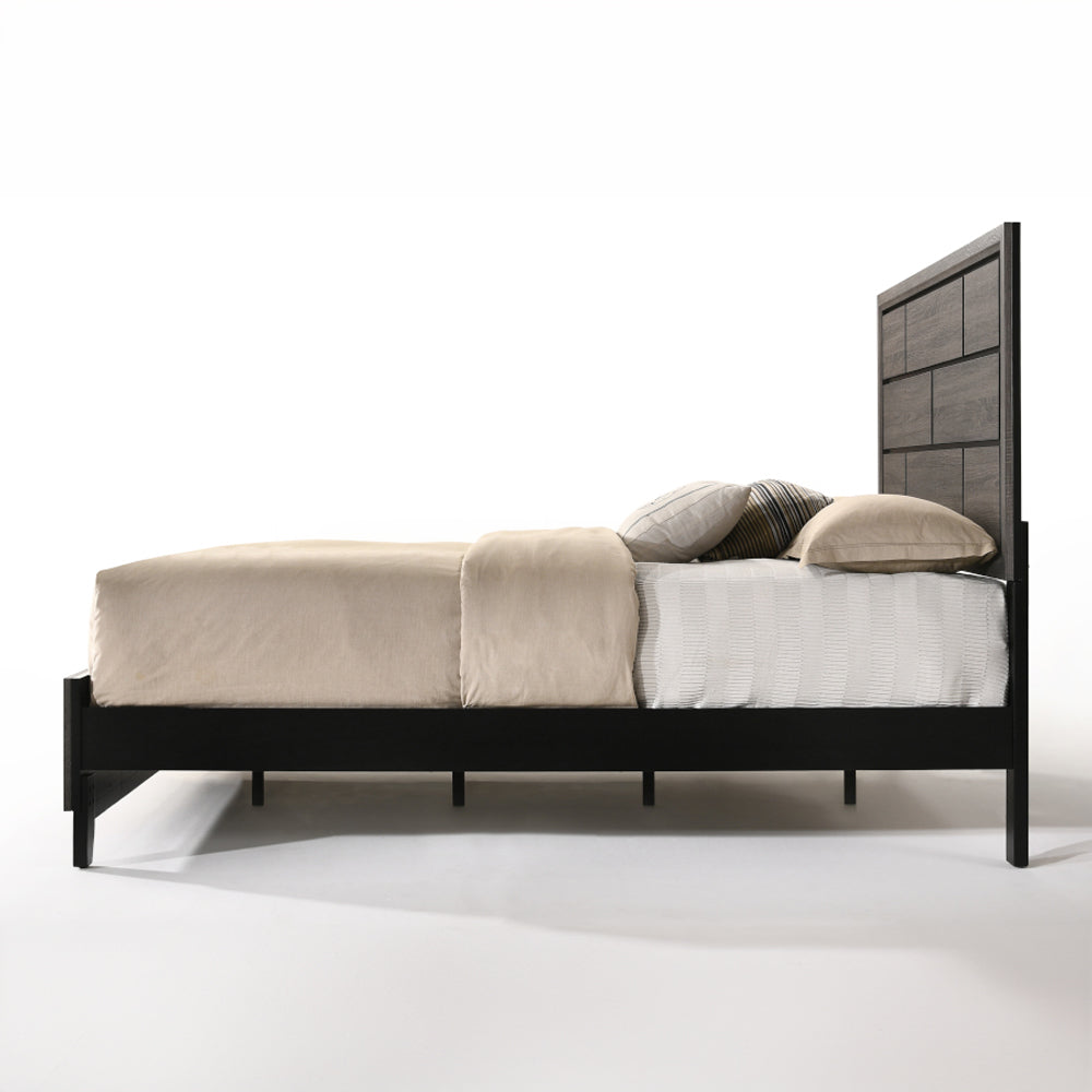 ACME Valdemar Weathered Gray Queen Bed Model 27050Q