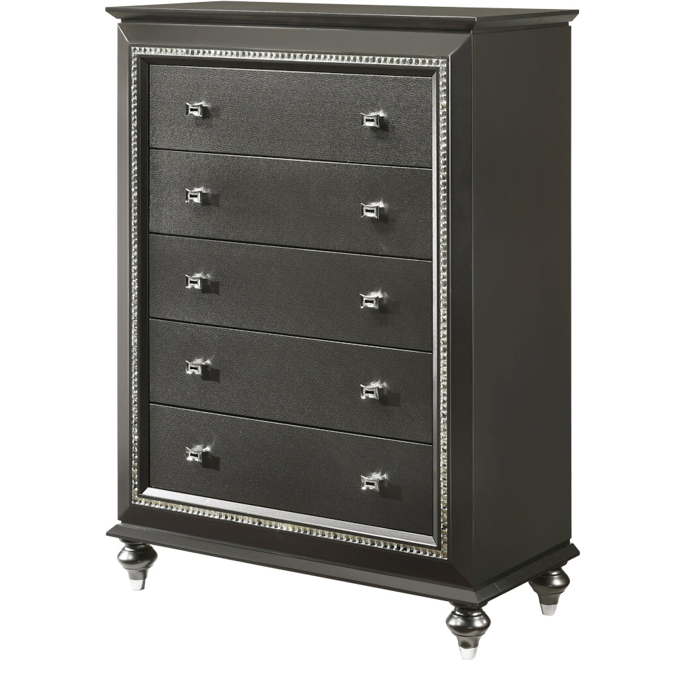 ACME Kaitlyn Metallic Gray Chest Model 27286