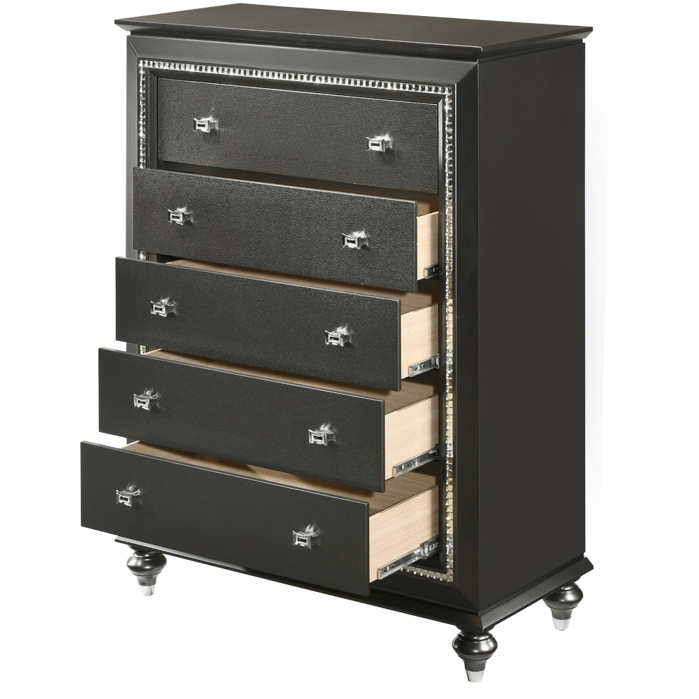 ACME Kaitlyn Metallic Gray Chest Model 27286