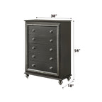 ACME Kaitlyn Metallic Gray Chest Model 27286