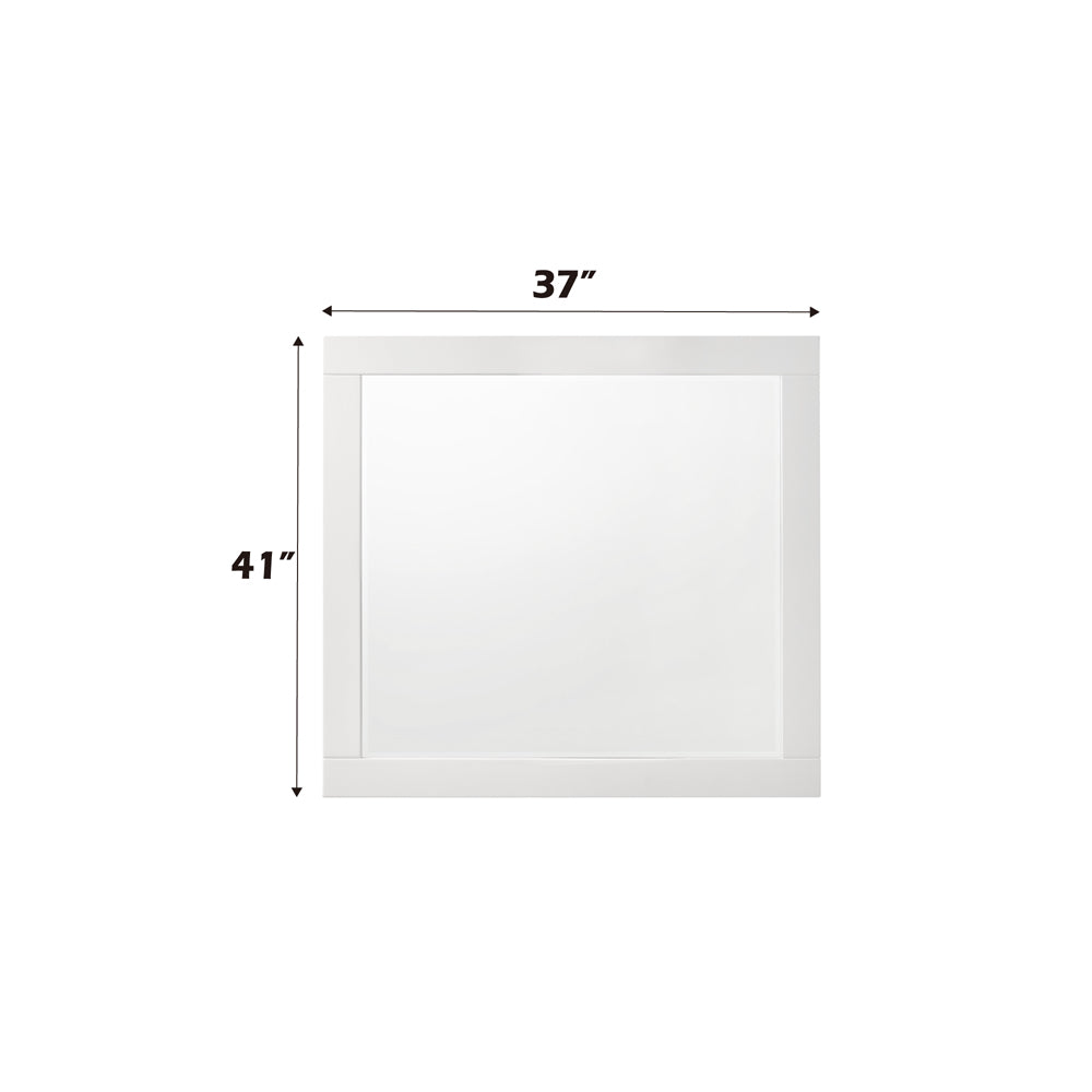 ACME Chelsie White Mirror Model 27394