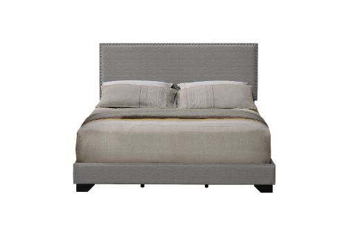 ACME Leandros Light Gray Fabric Queen Bed Model 27430Q