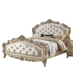 ACME Gorsedd Fabric & Golden Ivory Queen Bed Model 27440Q