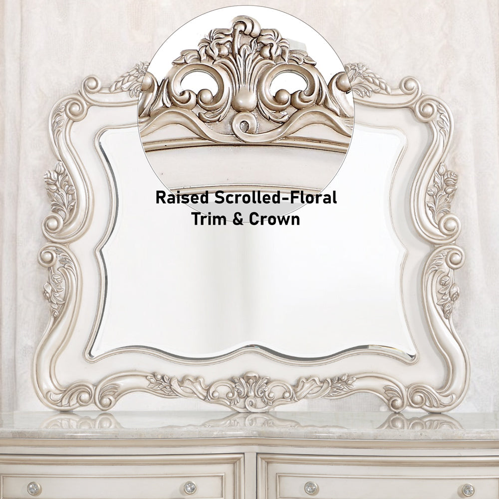 ACME Gorsedd Golden Ivory Mirror Model 27444