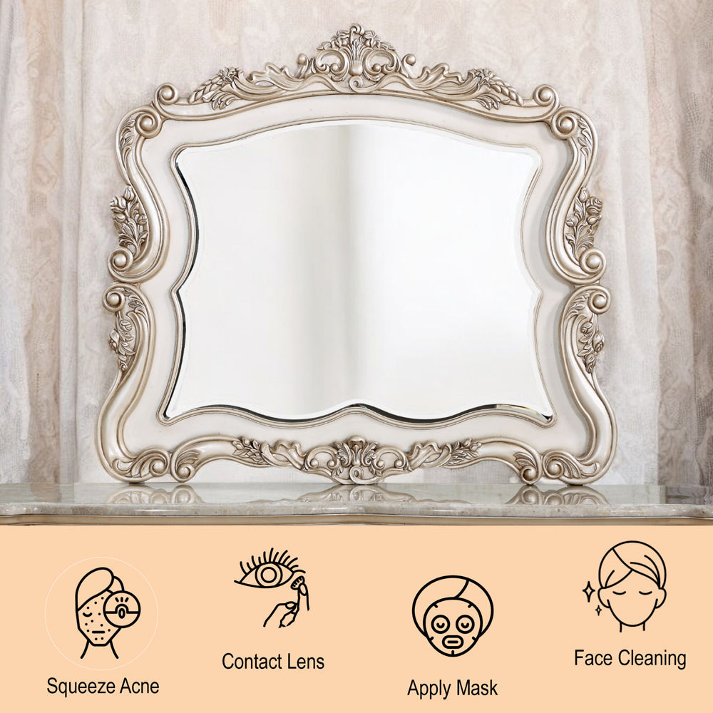 ACME Gorsedd Golden Ivory Mirror Model 27444