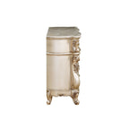 ACME Gorsedd Natural Marble Top & Golden Ivory Dresser Model 27445