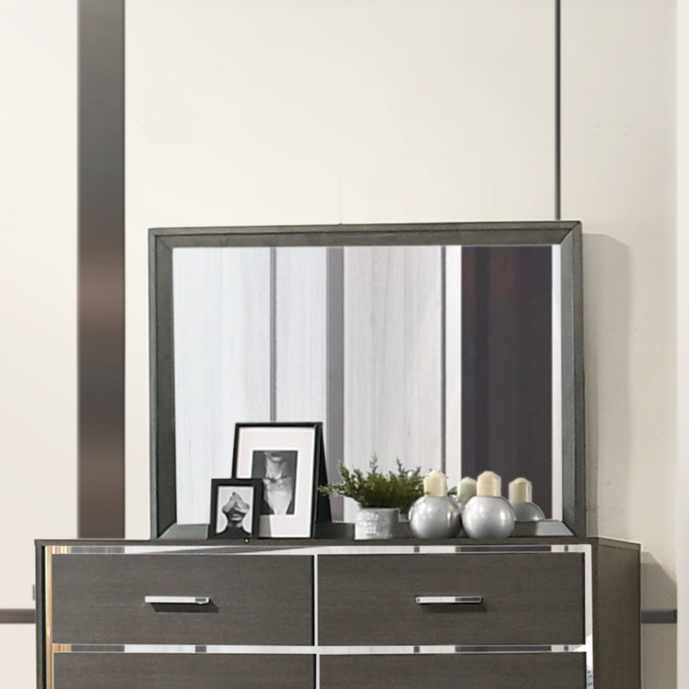ACME Escher Gray Oak Mirror Model 27654