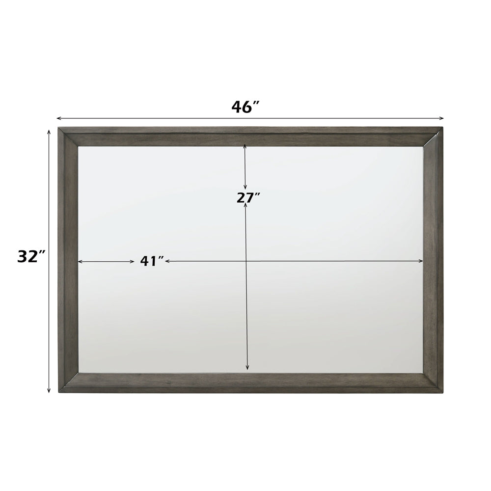 ACME Escher Gray Oak Mirror Model 27654