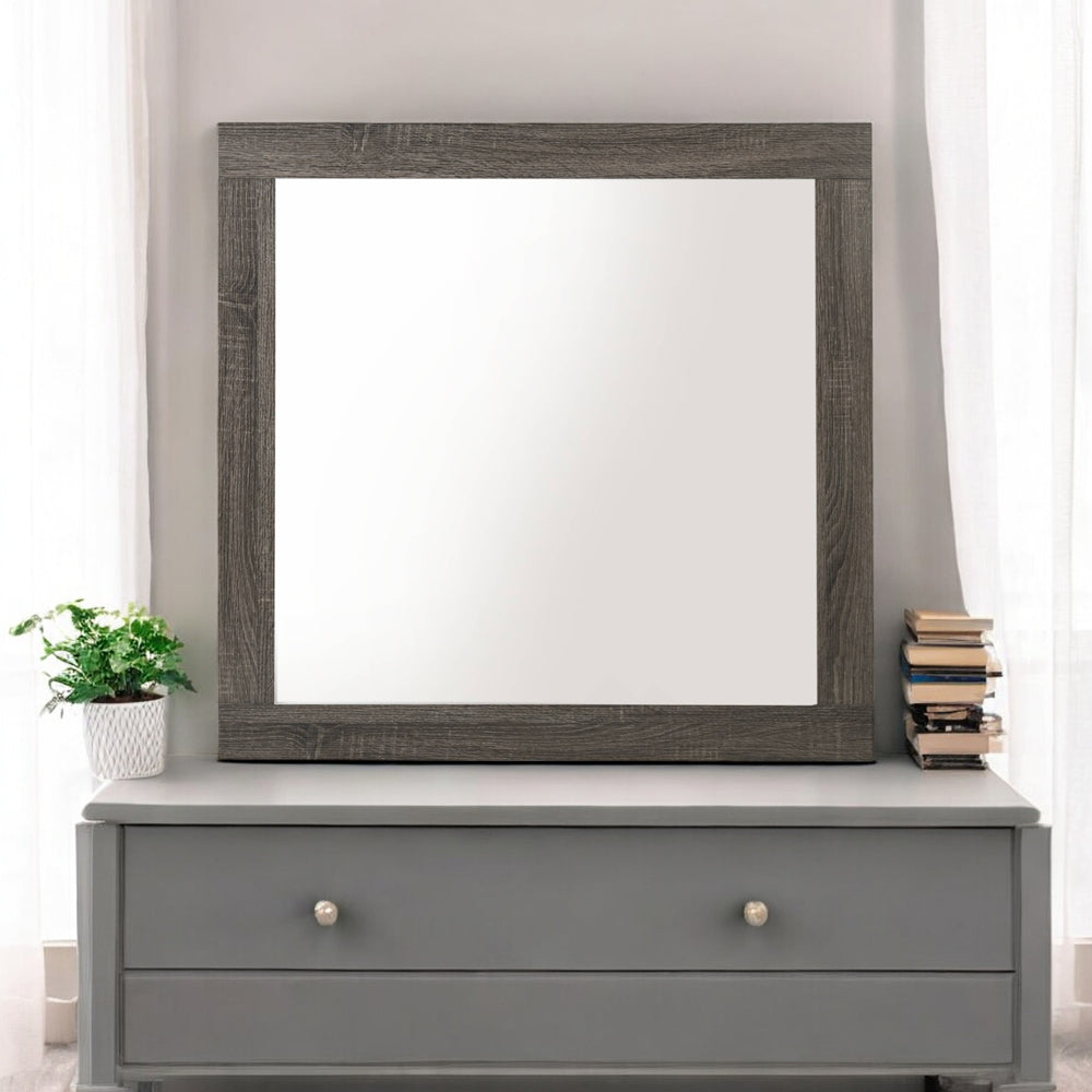ACME Avantika Rustic Gray Oak Mirror Model 27674
