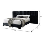 ACME Rivas Black Fabric Queen Bed Model 27760Q