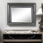ACME Sawyer Metallic Gray Mirror with LED Model 27974