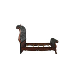 ACME Dresden Synthetic Leather & Cherry Oak Queen Bed Model 28230Q