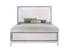 ACME Haiden LED & White Eastern King Bed with LED Model 28447EK