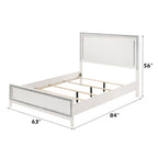 ACME Haiden LED & White Queen Bed with LED Model 28450Q