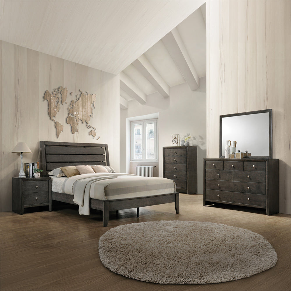 ACME Ilana Gray Queen Bed Model 28470Q
