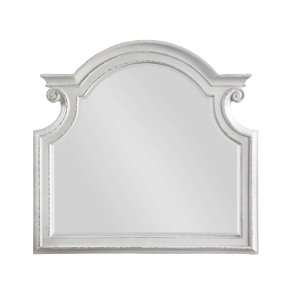 ACME Florian Antique White Mirror Model 28724