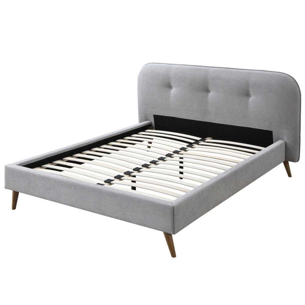 ACME Graves Gray Fabric Queen Bed Model 28980Q