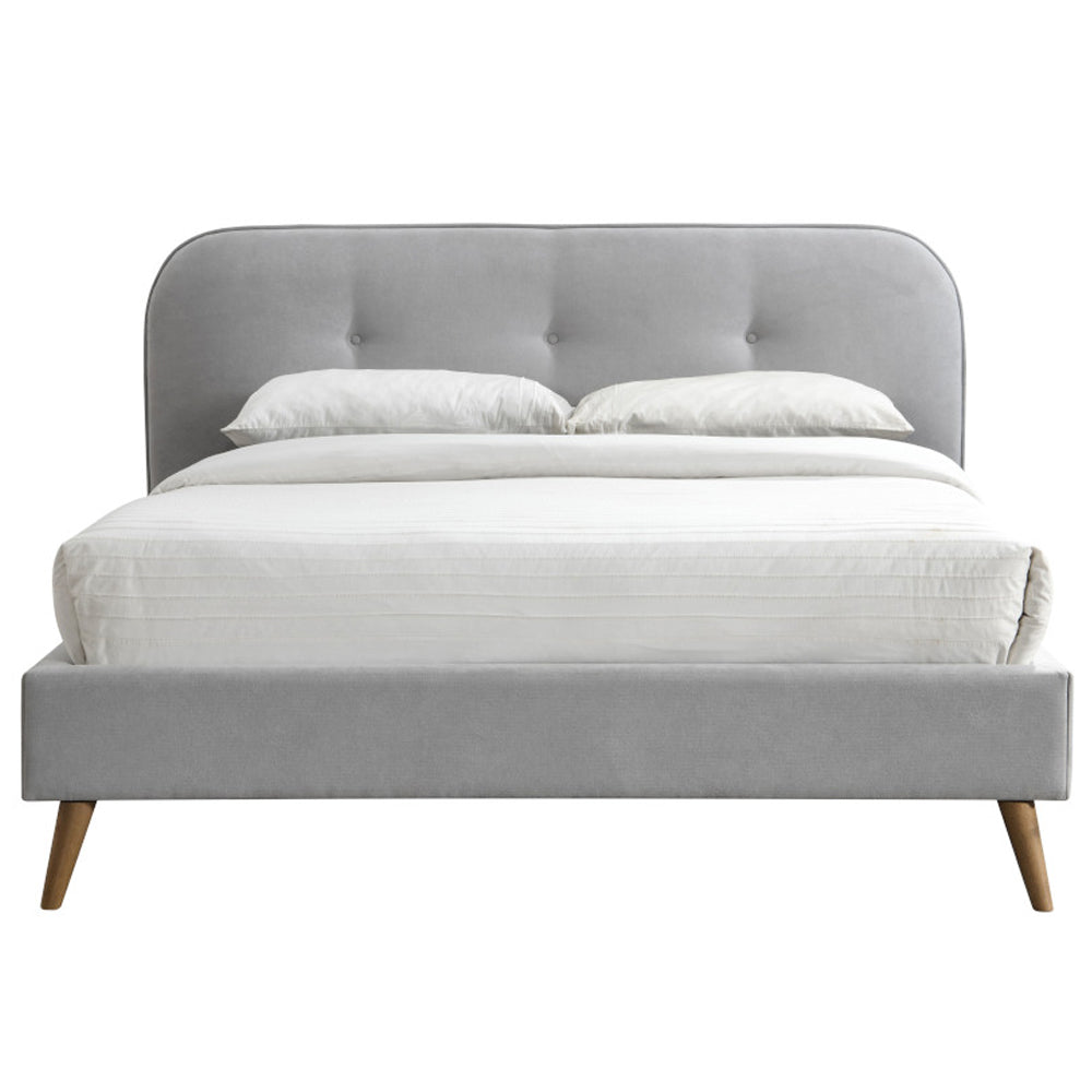ACME Graves Gray Fabric Queen Bed Model 28980Q