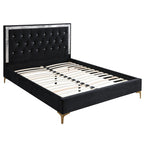 ACME Rowan Black Fabric Eastern King Bed Model 28987EK