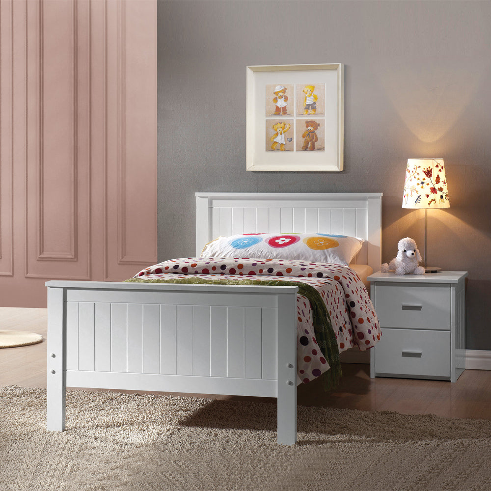 ACME Bungalow White Twin Bed Model 30025T