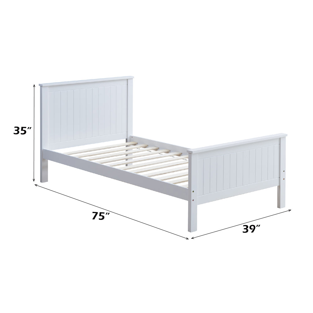 ACME Bungalow White Twin Bed Model 30025T