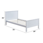 ACME Bungalow White Twin Bed Model 30025T