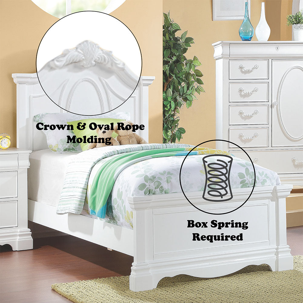 ACME Estrella White Full Bed Model 30235F