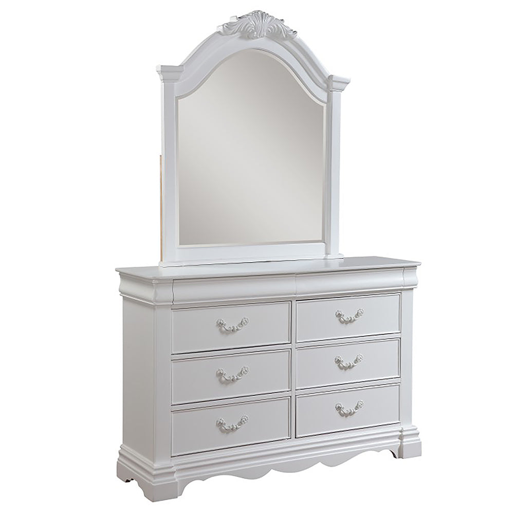 ACME Estrella White Mirror Model 30244