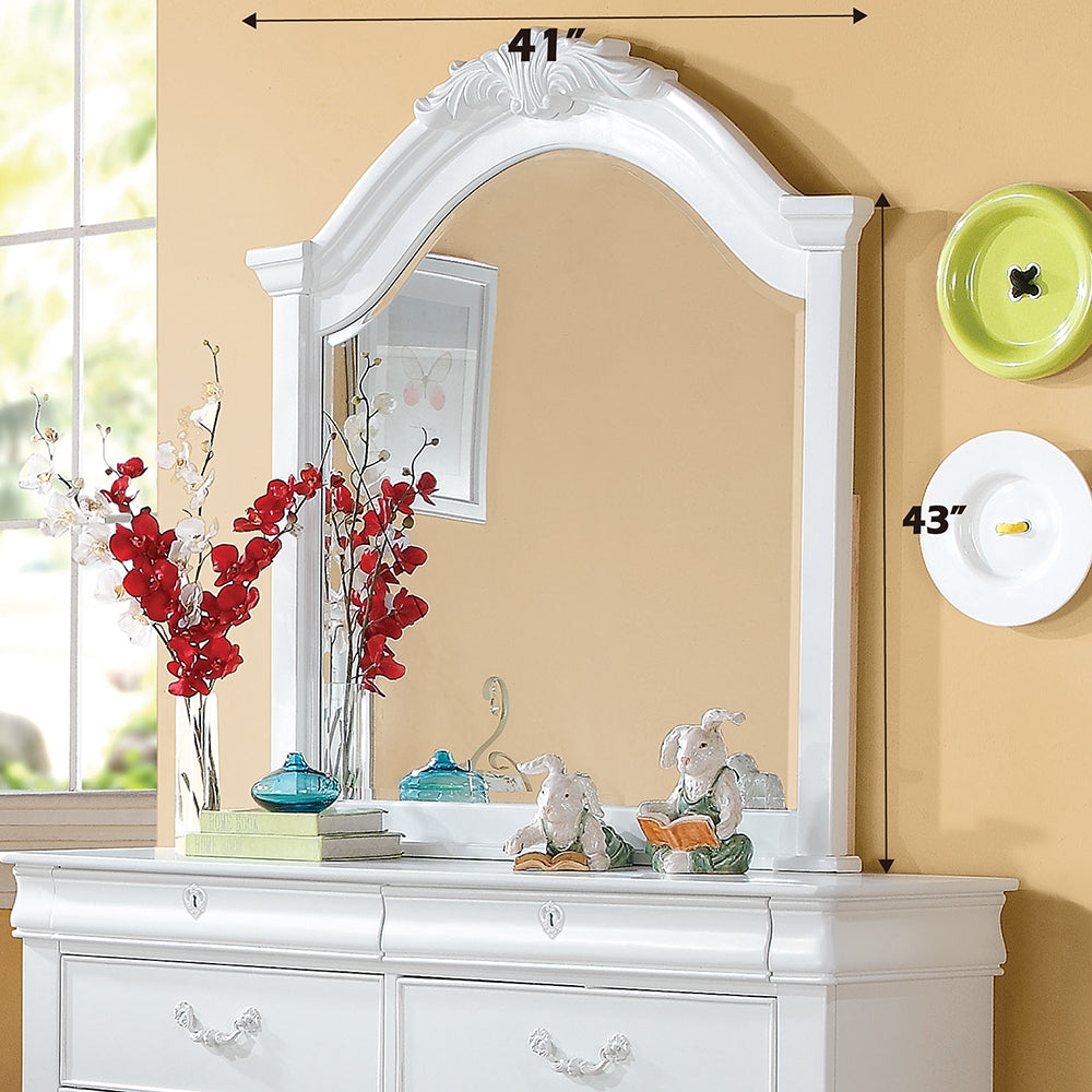 ACME Estrella White Mirror Model 30244