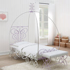 ACME Priya II White & Light Purple Twin Bed with Canopy Model 30530T