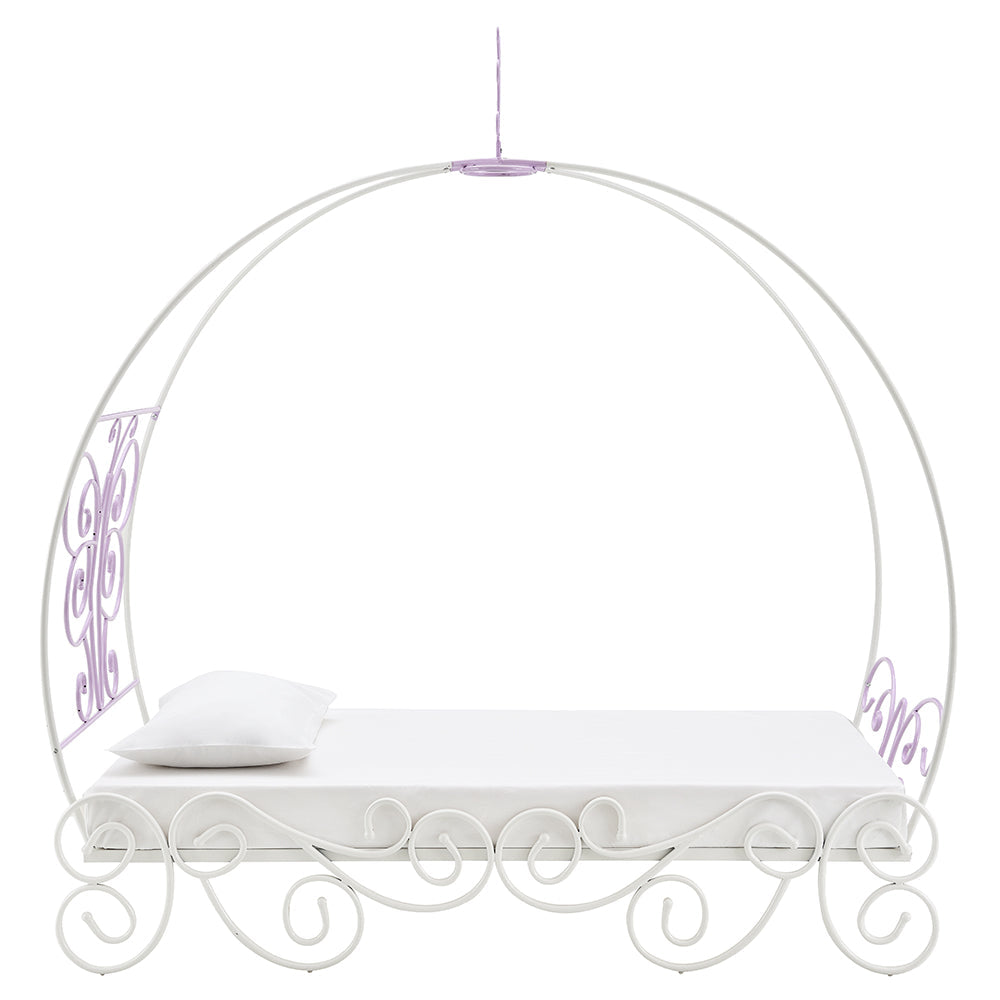 ACME Priya II White & Light Purple Full Bed with Canopy Model 30535F