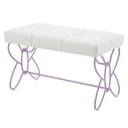 ACME Priya II White & Light Purple Bench Model 30542