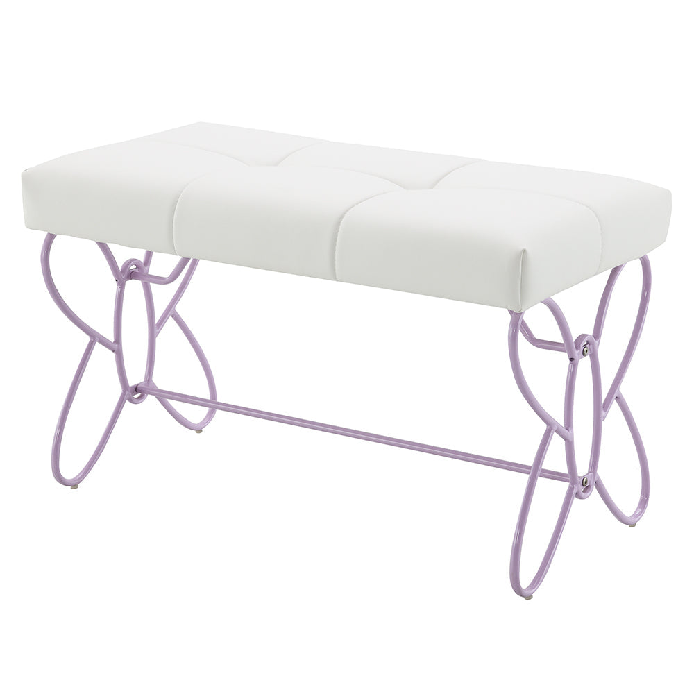 ACME Priya II White & Light Purple Bench Model 30542