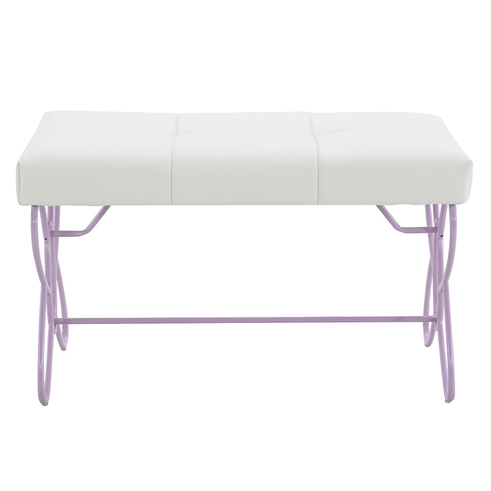 ACME Priya II White & Light Purple Bench Model 30542