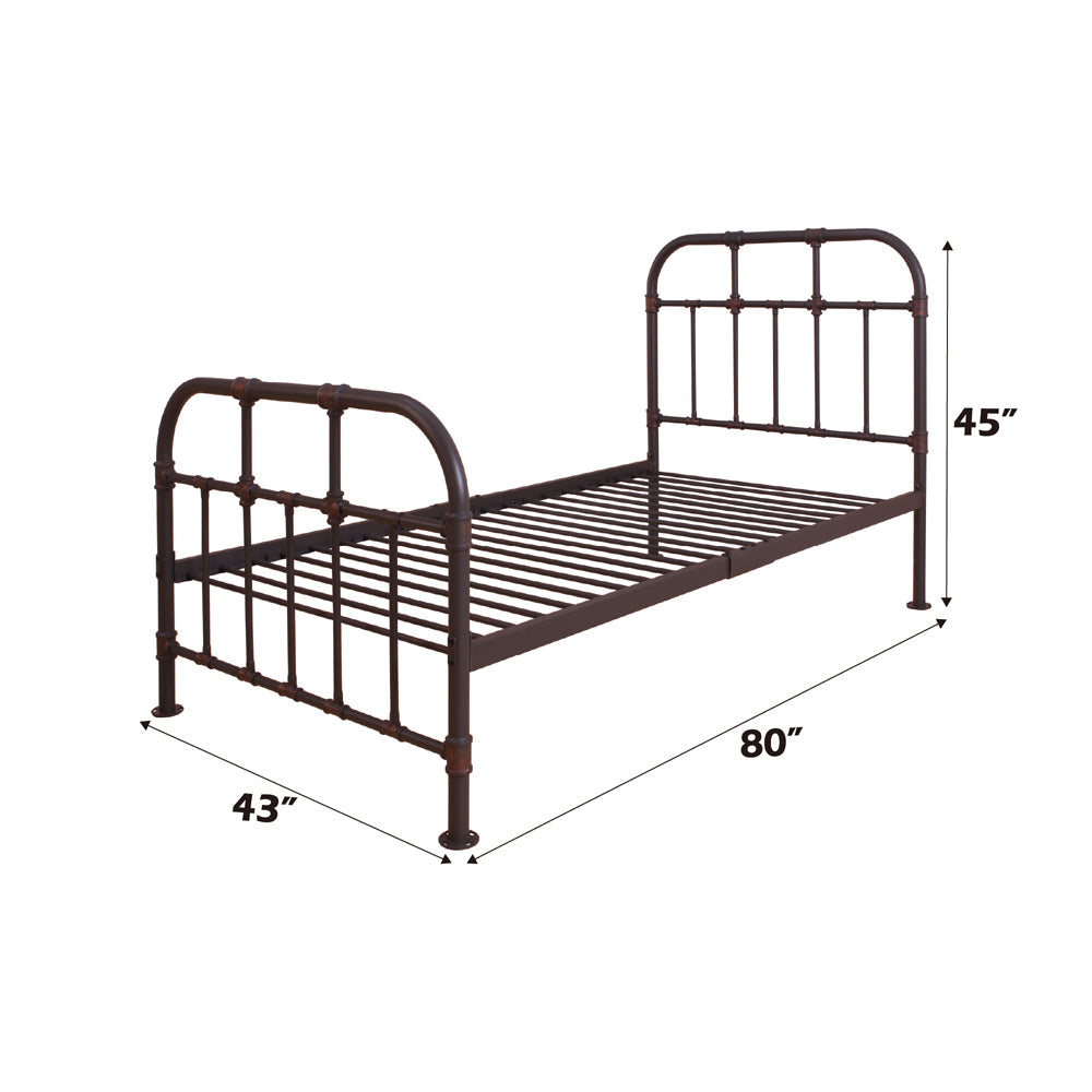 ACME Nicipolis Sandy Gray Twin Bed Model 30730T