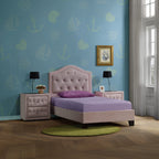 ACME Reggie Pink Fabric Twin Bed Model 30820T