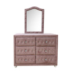 ACME Reggie Pink Fabric Dresser Model 30825