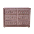 ACME Reggie Pink Fabric Dresser Model 30825