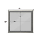 ACME Orchest Gray Mirror Model 36139