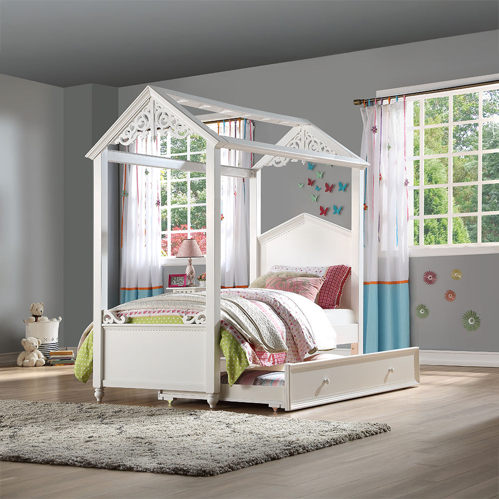 ACME Rapunzel White Twin Bed Model 37350T