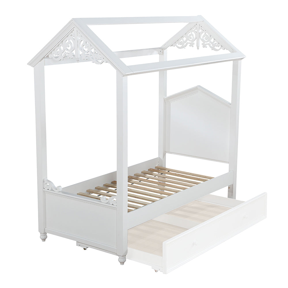 ACME Rapunzel White Twin Bed Model 37350T