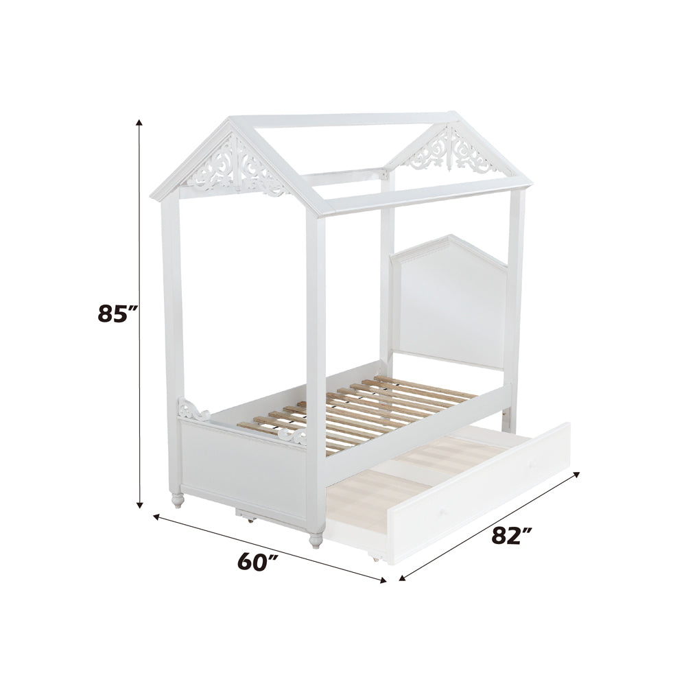 ACME Rapunzel White Twin Bed Model 37350T